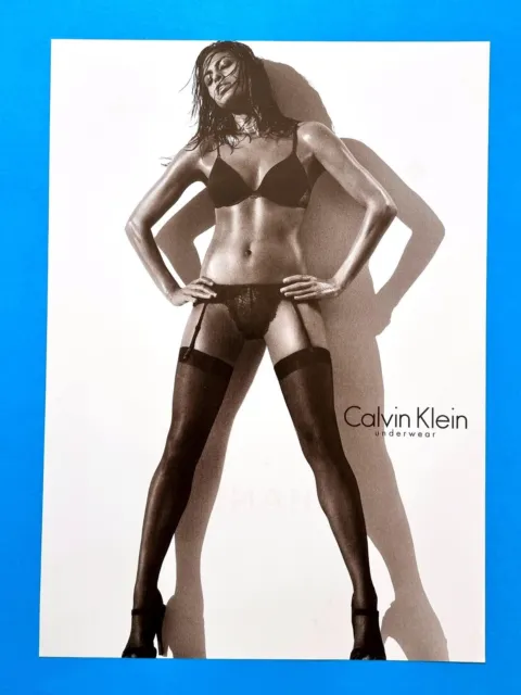 2009 CALVIN KLEIN Underwear EVA MENDES Bra & Panty Print Ad 4-pg $8.75 -  PicClick
