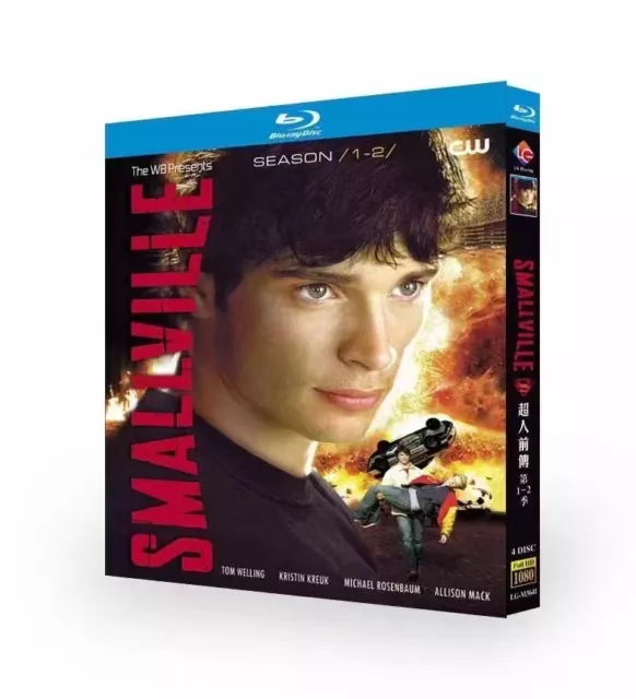 Smallville Season 1-2 Blu-ray Movie BD 4-Disc All Region Box Set