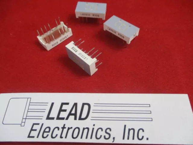 Qty 10 Rohm Part # La-3910 Seven-Segment Red Display