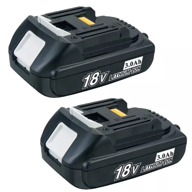 2 PACK 18V Lithium Akku für Makita 3Ah BL1815 BL1830 BL1840 BL1850 BL1860 LXT400