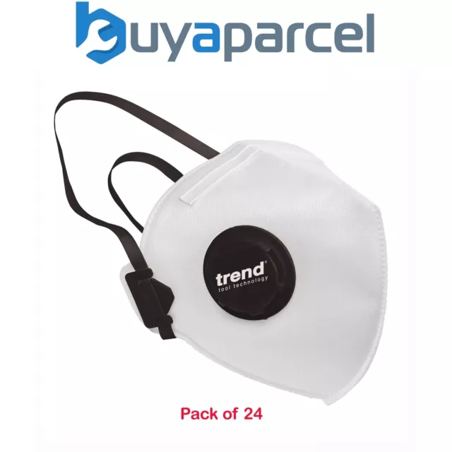 Trend RPE/FFP2V 24 X FFP2V NR Valved Respirator Safety Dust Masks APF10 x WEL