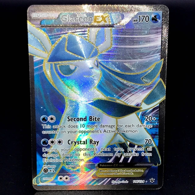 Glaceon EX - XY Fates Collide 116/124 - Full Art seltene Pokémon-Karte - Neuwertig
