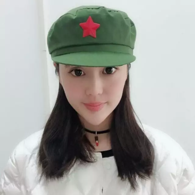 New Hat "Chairman Mao Old Army PLA Style" Cap w/ Gift "Red Star" Badge