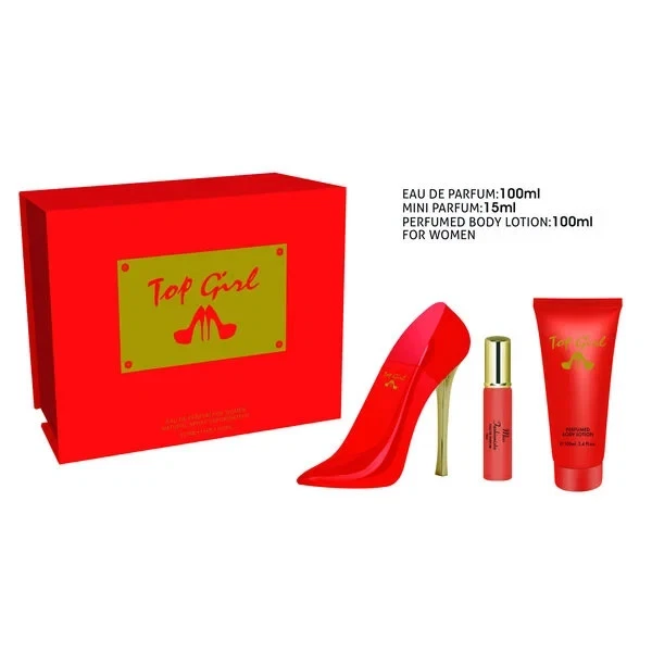TIVERTON SET DE Regalo TOP GIRL RED 100ml Eau de Parfum Loción