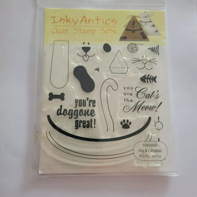 Dog & Cat Maker Inky Antics Unmounted Clear Stamp Sets 10946SC