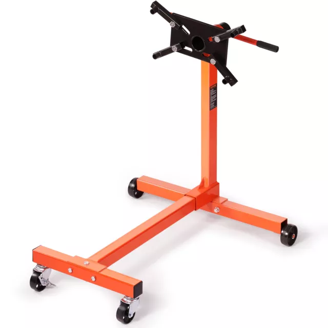 VEVOR Engine Stand 750LBS Motor Hoist Dolly 360 Degree Adjustable Mounting Head