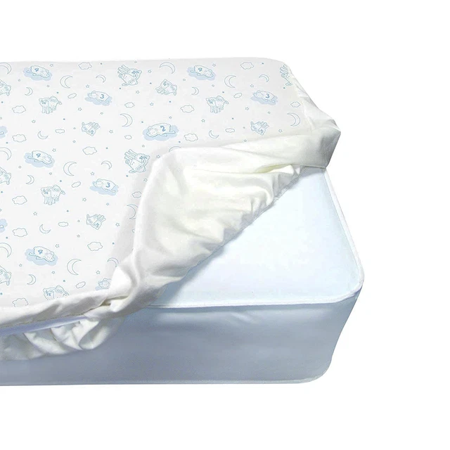 Almohadilla de colchón Serta Perfect para dormir de lujo acolchada para cuna, blanca