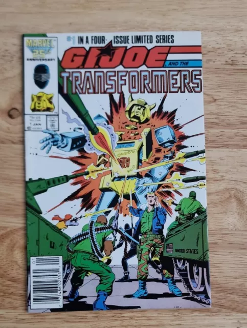GI JOE AND THE TRANSFORMERS #1 Newsstand- Marvel 1986