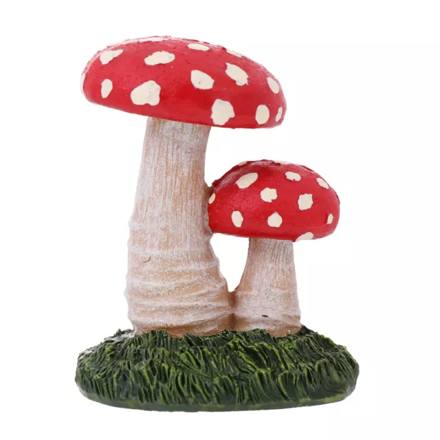 Mushroom Mini Figurines Resin Moss Landscape DIY Terrarium Crafts Home Decor