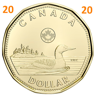 🇨🇦 2020 New Canada $1 One Dollar Coin Common Loonie, BU Uncirculated, 2020