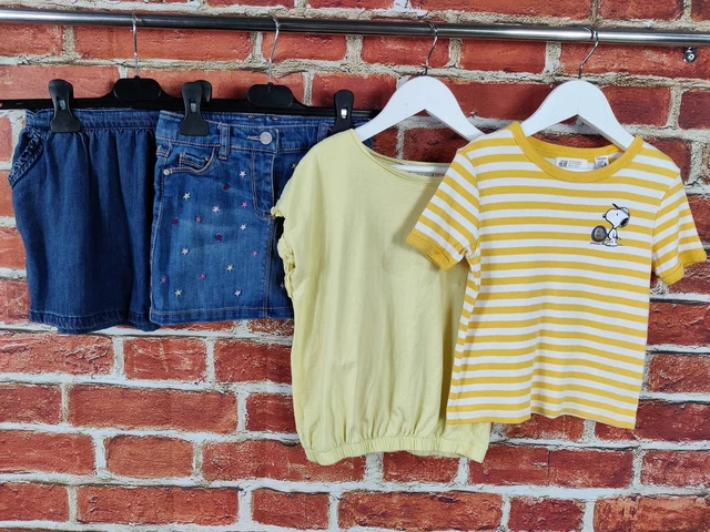Girls Bundle Age 4-5 Years Next Zara H&M Denim Skirt Top T-Shirt Snoopy 110Cm