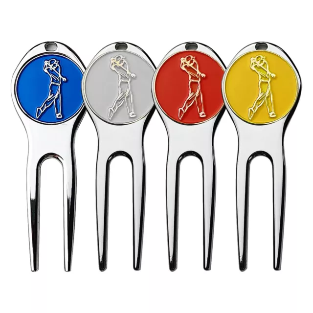 Golf Divot Tool With Magnetic Ball Marker Zinc Alloy Golf Accessories 3