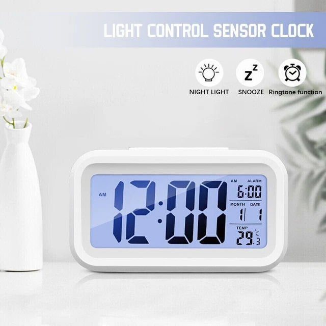 LARGE DISPLAY DIGITAL Clock LED Desktop Clock New Alarm Clock EUR 14,22 ...
