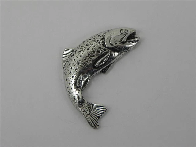 Trucha Pin de Solapa Pescado Arroyo Joyería Sombrero Agujón