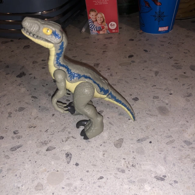 JURASSIC WORLD VELOCIRAPTOR Blue Mask Animated Jurassic Park Dinosaur