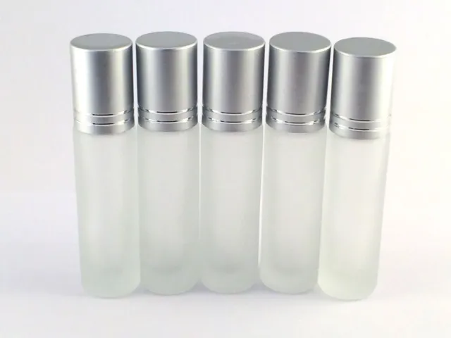 10ML Frosted Glass Roll On Essential Oils Perfume Bottles Roller Ball