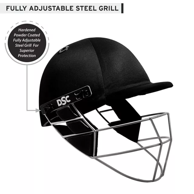 DSC Defender Cricket Helmet Black