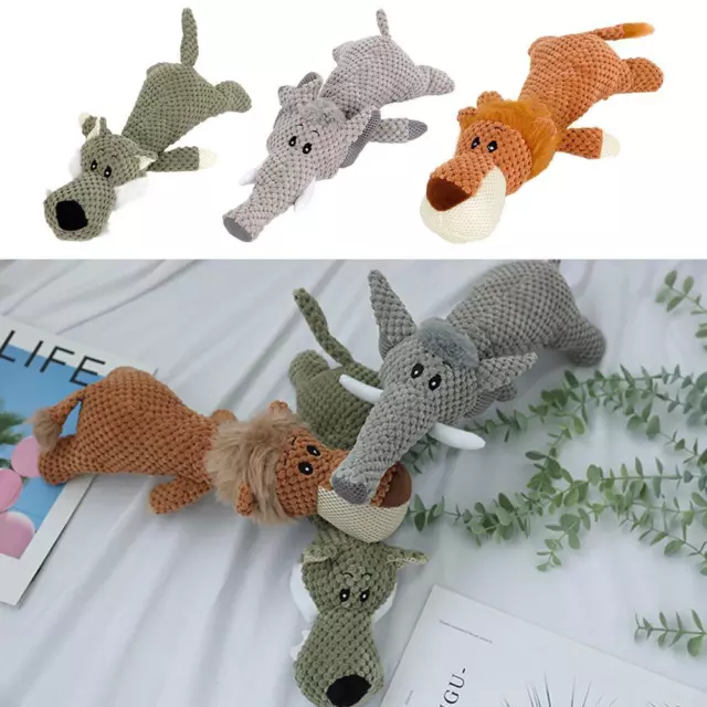 Dog Stuffed Animals Chew Toy Squeaky, Chew Robust Animal Toy e For Dog,✨ M2D1
