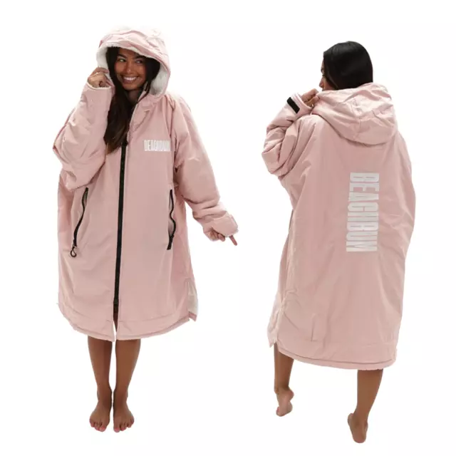 Long Waterproof Dry Changing Robe Poncho Sherpa Fleece lined SIZE  14-20 EX DEMO