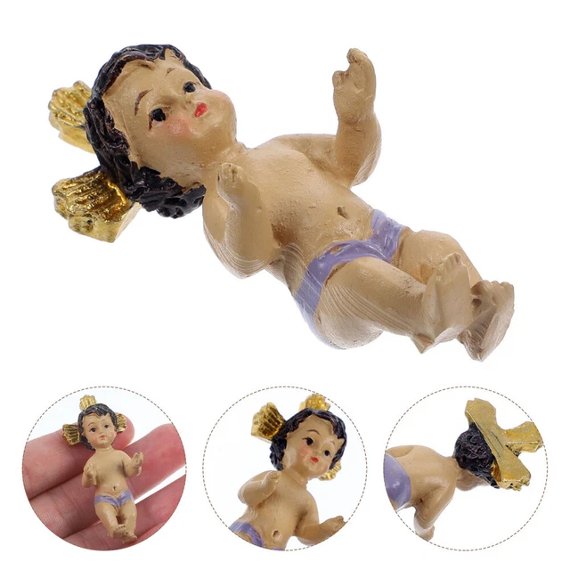 Desktop - resina - scultura di Gesù, statua di Gesù Bambino, figura religiosa di Gesù,