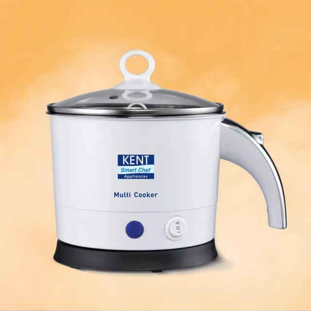 KENT Kettle Multicooker Cum Steamer 1.2 L 800W Cool Touch Outer Body 2