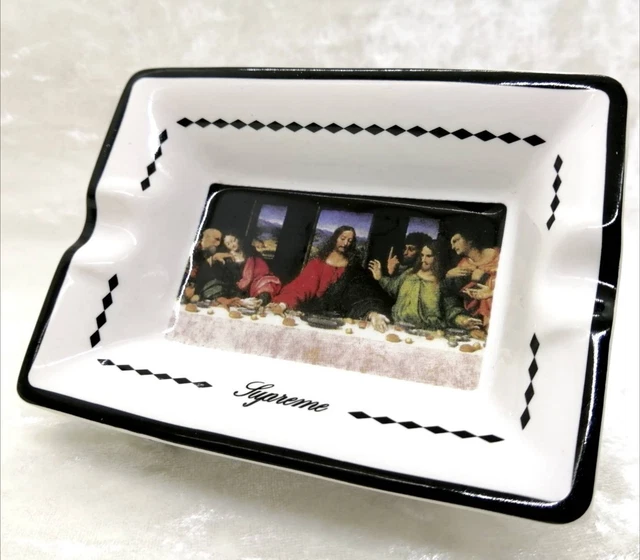 FW12 SUPREME LAST Dinner Ceramic Ashtray Vintage White Rare