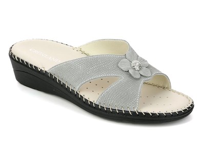 Grunland CIABATTE PELLE CON PLANTARE ULTRAMORBIDO DONNA GRUNLAND ESTATE CI2822  BICO TAUP 
