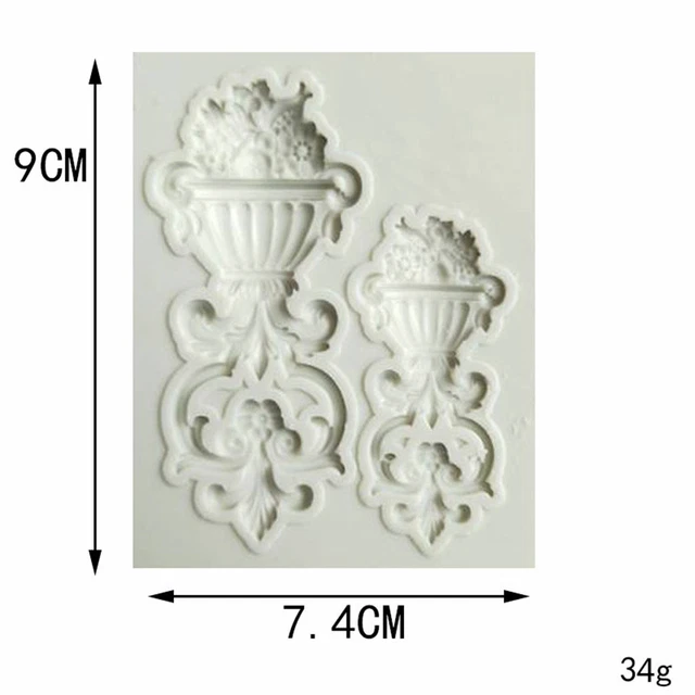 DIY Sugar Craft Cake Vintage Relief 3D Fondant Silicone Mold for,