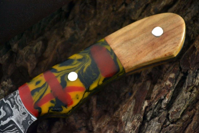 Custom 8.3"OAL Hand Forged Damascus Steel Hunting Knife Handmade (Z517) 7