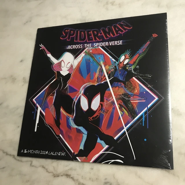 2024 SPIDERMAN ACROSS THE SPIDER VERSE 16 Month Wall Calendar Sealed