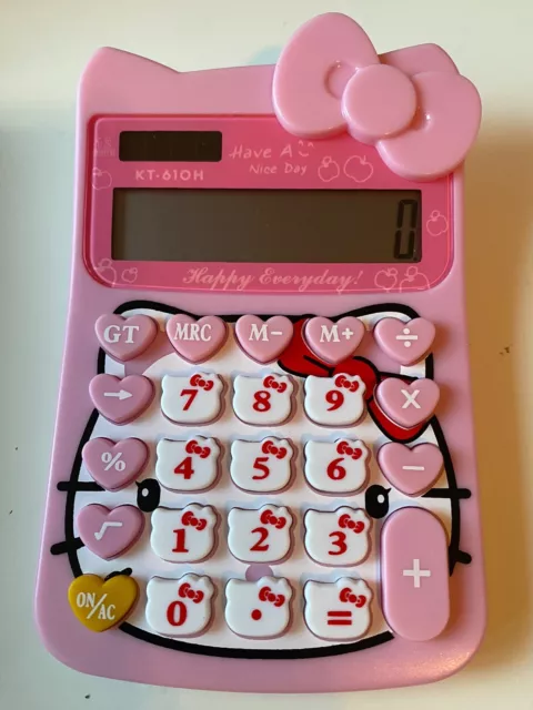 Hello Kitty calculator Pink Cute. !