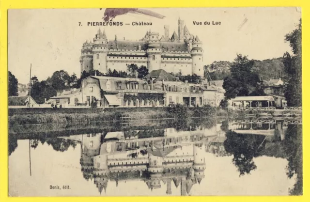 cpa FRANCE 60 - PIERREFONDS (Oise) CHÂTEAU Hôtel du Lac Comptoirs Français