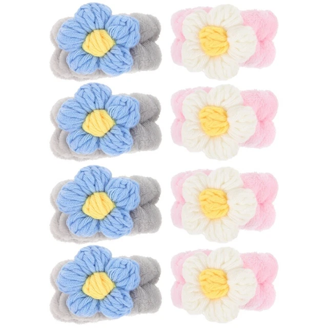 4 Paia Bellissimi Bracciali Asciugamani Lavaggio Viso Pro Ragazza