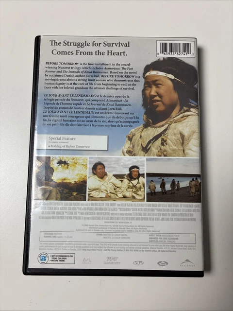 BEFORE TOMORROW (DVD, 2009, AKA Le Jour Avant Le Lendemain) £7.01 ...