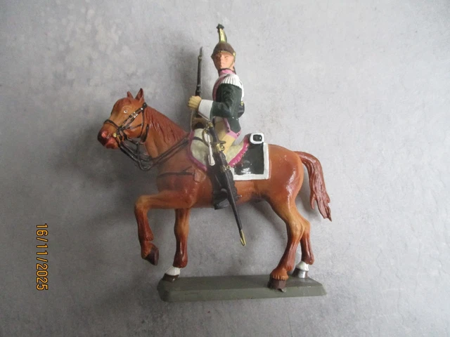 Figurine Starlux :Cavalier Porte-étendard Empire - Napoléonien - Collection
