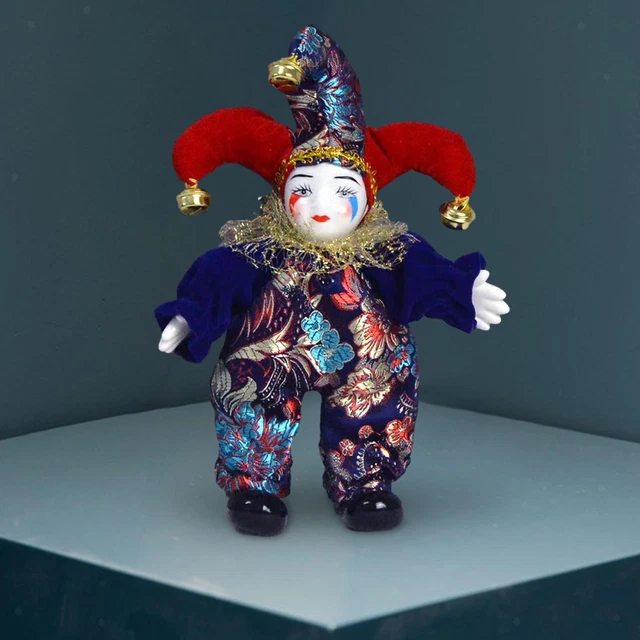Ioensy Poupée de Clown de Pied Suspendu En Porcelaine, Poupée, Bureau