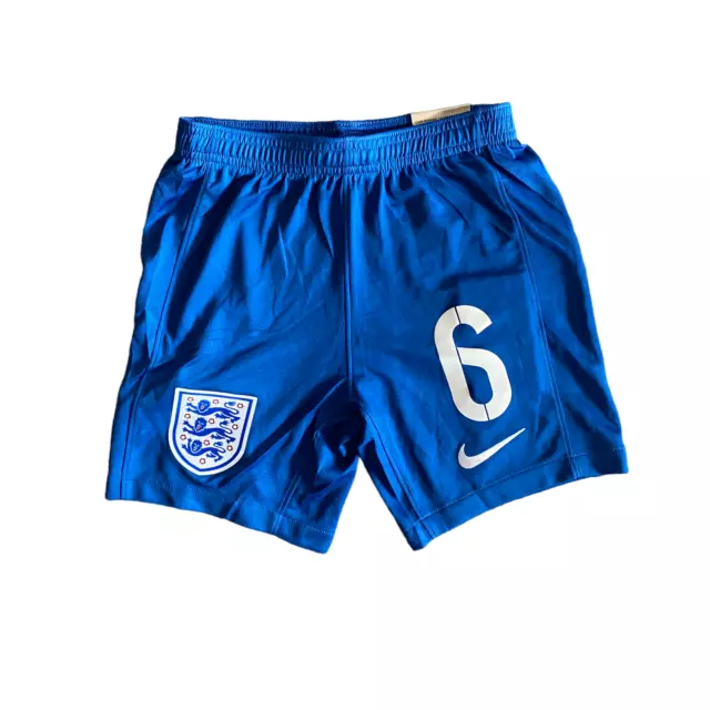 Pantaloncini da calcio per bambini England (taglia 8-10y) Nike Home - No. 6 - Nuovo