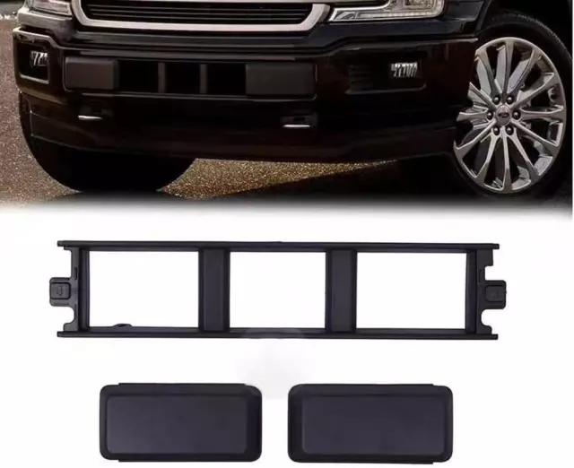 Front Bumper Cover Lower Grille Trim Panel Plastic Fit for 2018-2020 Ford F150 B