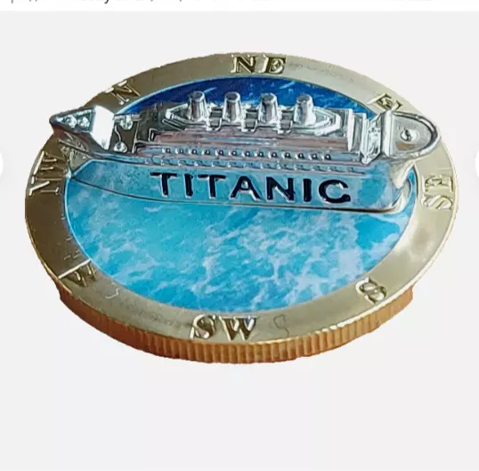 "TITANIC 3D ,  COIN" SILVER/GOLD PLATED, , UNCIRCULTEDxxxx