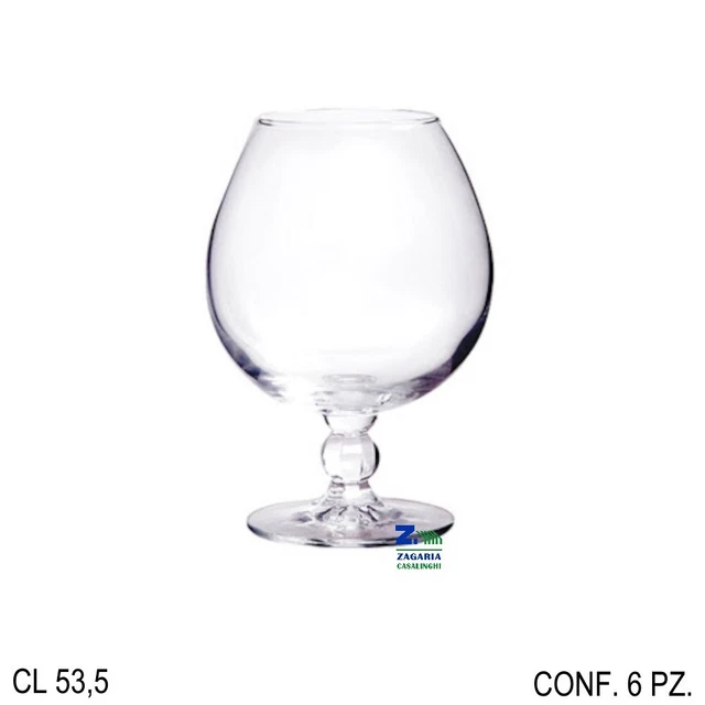 Set 6 Calici Cognac Bormioli Rocco Riserva - Vetro, 53 Cl Ciascuno - Foto 10