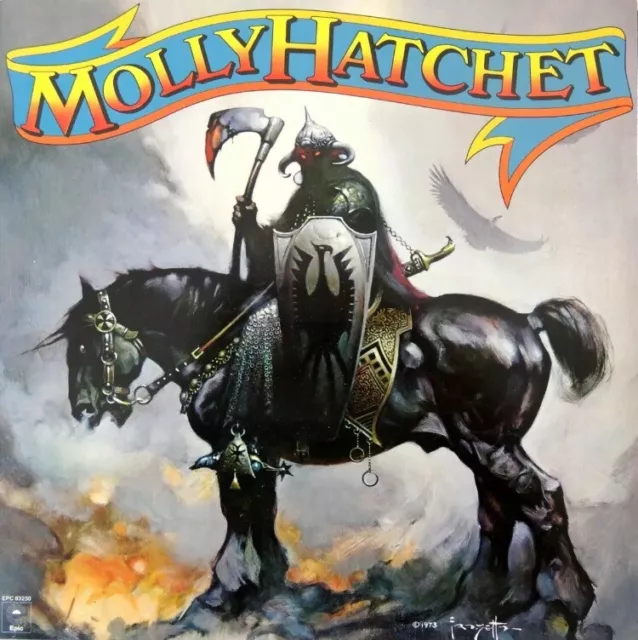 MOLLY HATCHET First Album BANNER HUGE 4X4 Ft Tapestry Fabric Poster Flag art cd