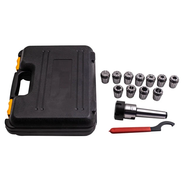 11xER32 Collet Set MT3 Shank Chuck & Spanner For CNC Milling Lathe Machine