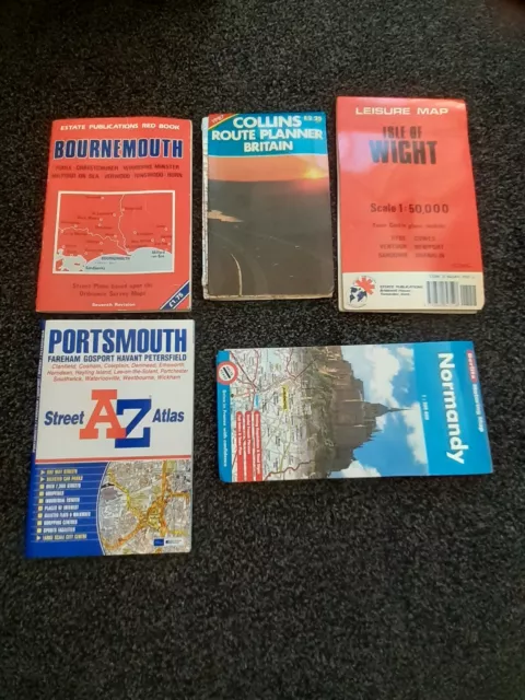 A Collection Of 6 Various City Maps / Booklets In Good Condition To Keep. Used.