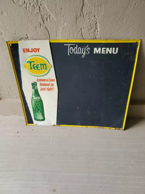 Teem Lemon Lime Soda Metal Sign