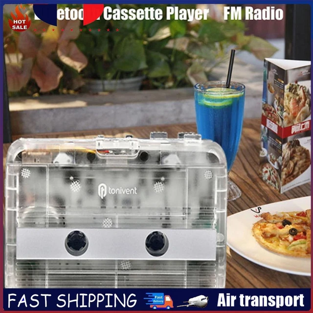 STEREO WALKMAN FM Radio Bluetooth-compatible Cassette Tape Player ...