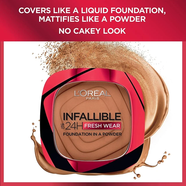 L’Oréal Paris Infallible 24h Foundation – Langanhaltende, Feuchtigkeitsspendende Abdeckung Mit Hyaluron