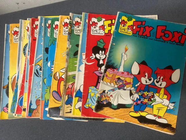 Kauka: 20 x FIX und FOXI Comic Hefte Bereich 600-627 (60er Jahre)   [7837]