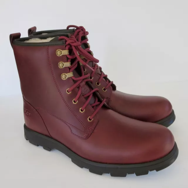 UGG KIRKSON BOOTS (11) Cordovan Leather Waterproof UggPlush Shearling ...