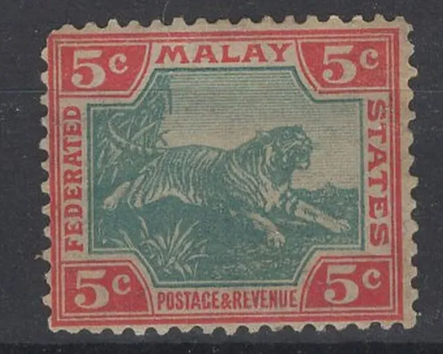 Federated Malay States Multi Crown Chalk Surfaced Paper SG 39b CV £50