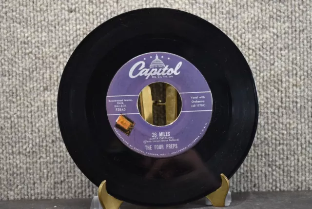 The Four Preps "26 Miles (Santa Catalina) / It's You" 7" Capitol Records 1957